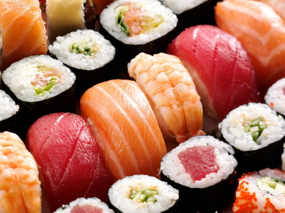 Największa mozaika z sushi